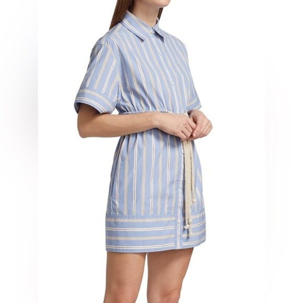 NWOT AKNVAS 100% cotton Fiona Drawstring Shirtdress. Size 2 - Picture 2 of 12
